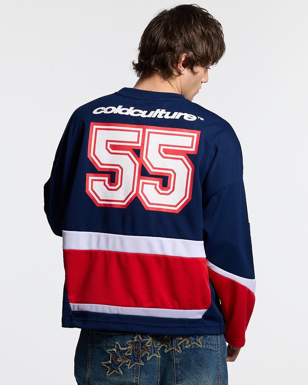 55 VIRAL LONGSLEEVE BLUE - Cold Culture