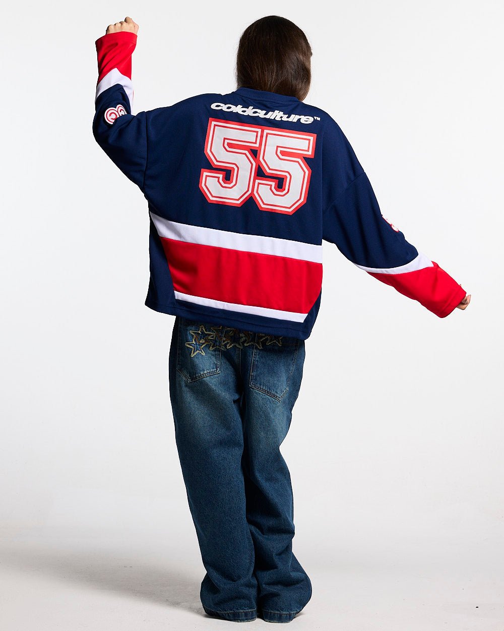 55 VIRAL LONGSLEEVE BLUE - Cold Culture