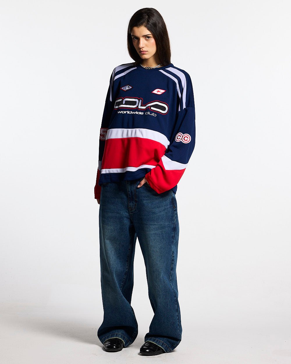 55 VIRAL LONGSLEEVE BLUE - Cold Culture