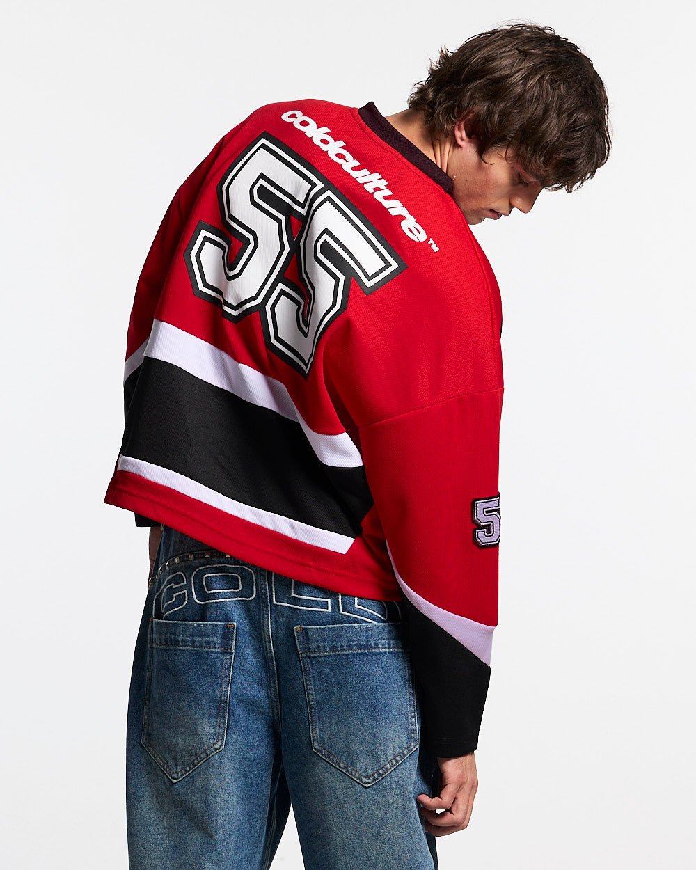 55 VIRAL LONGSLEEVE RED - Cold Culture