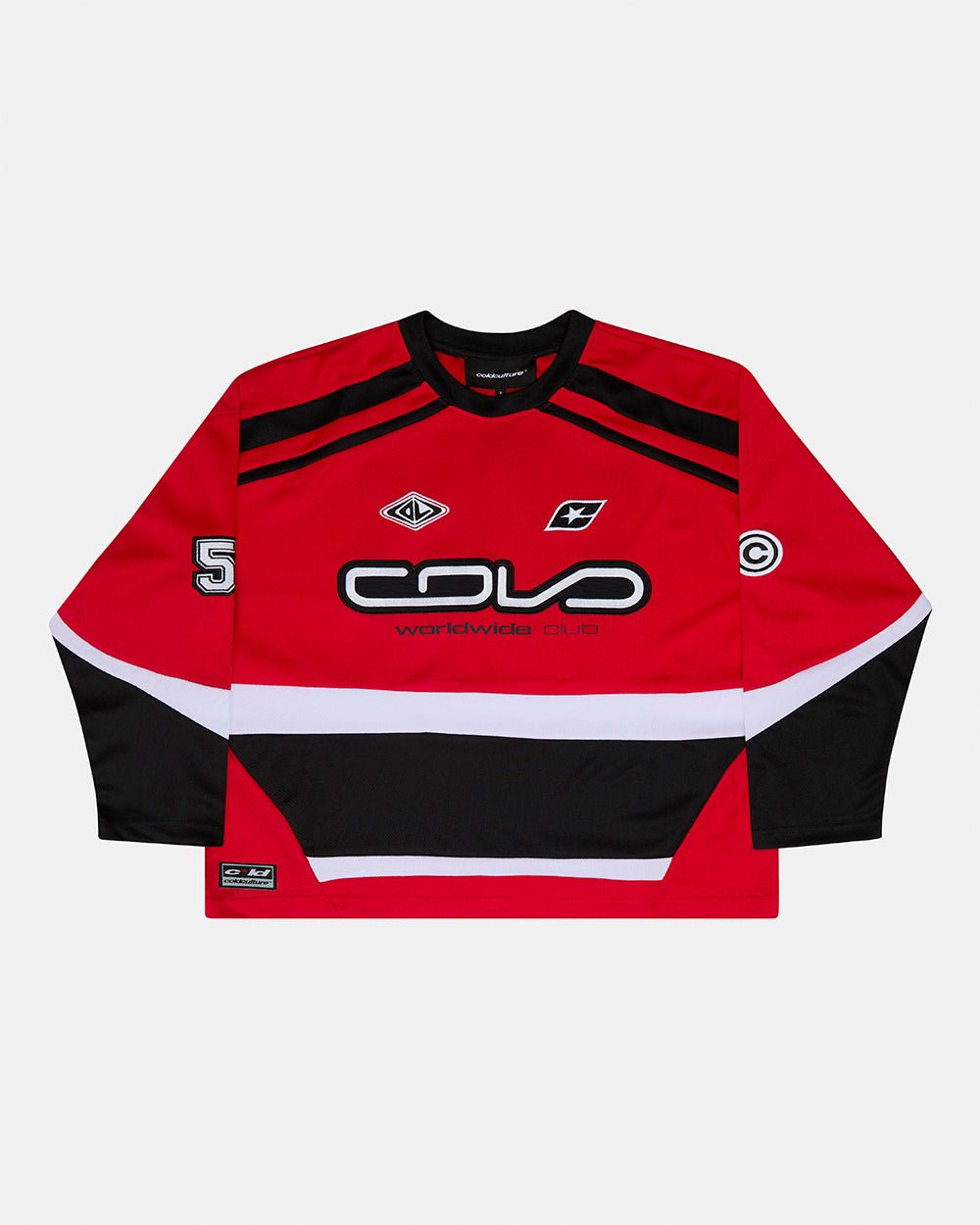 55 VIRAL LONGSLEEVE RED - Cold Culture