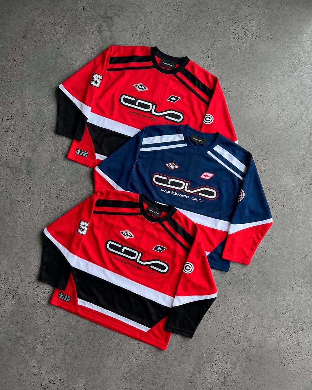 55 VIRAL LONGSLEEVE RED - Cold Culture