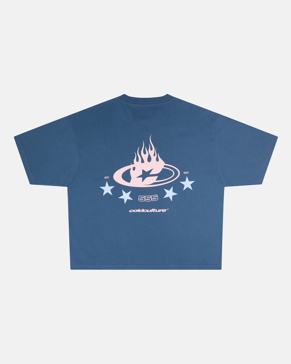555 BURNIN TEE BEARING BLUE - COLD CULTURE