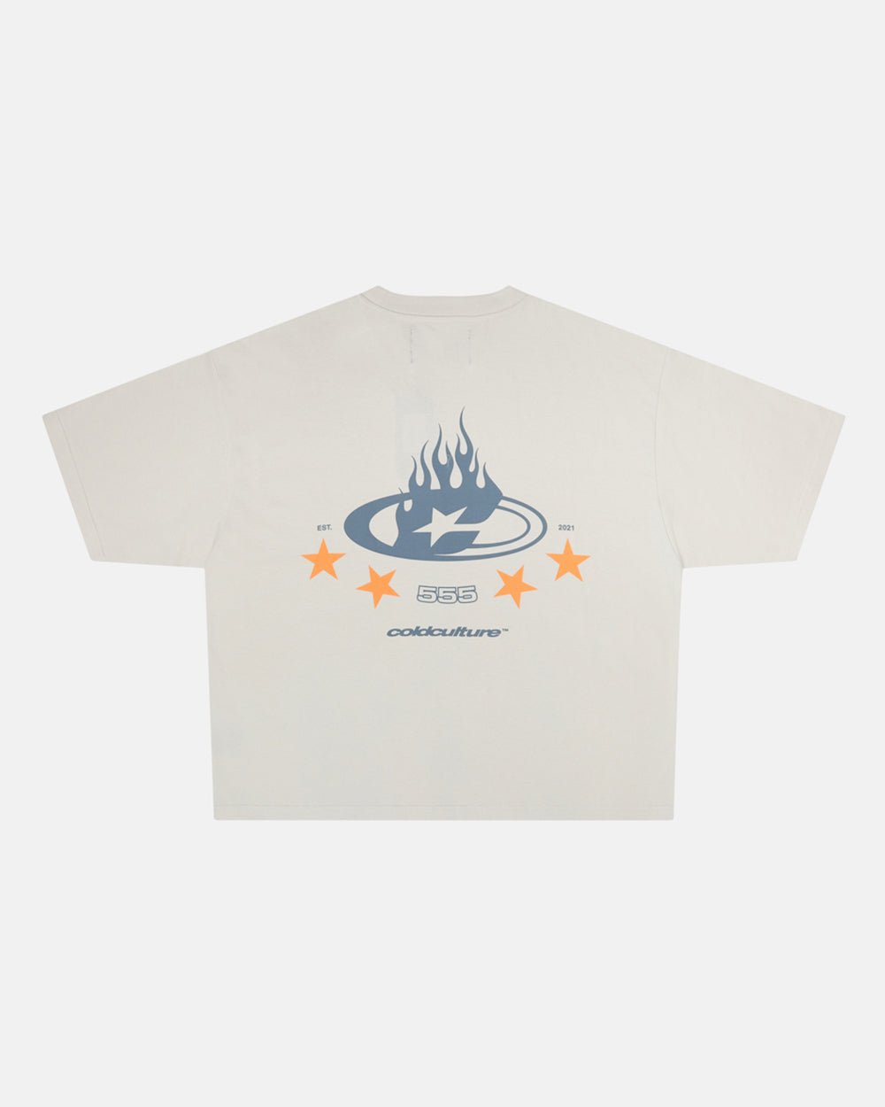 555 BURNIN TEE CREAM - COLD CULTURE