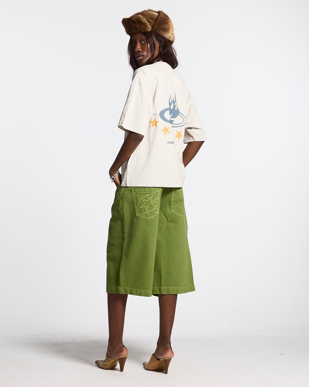 555 BURNIN TEE CREAM - COLD CULTURE