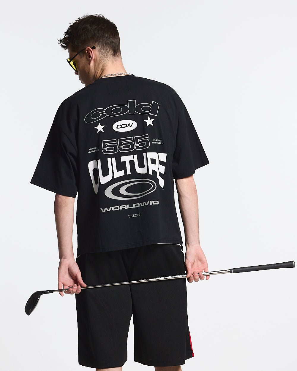 555 TEE BLACK - COLD CULTURE