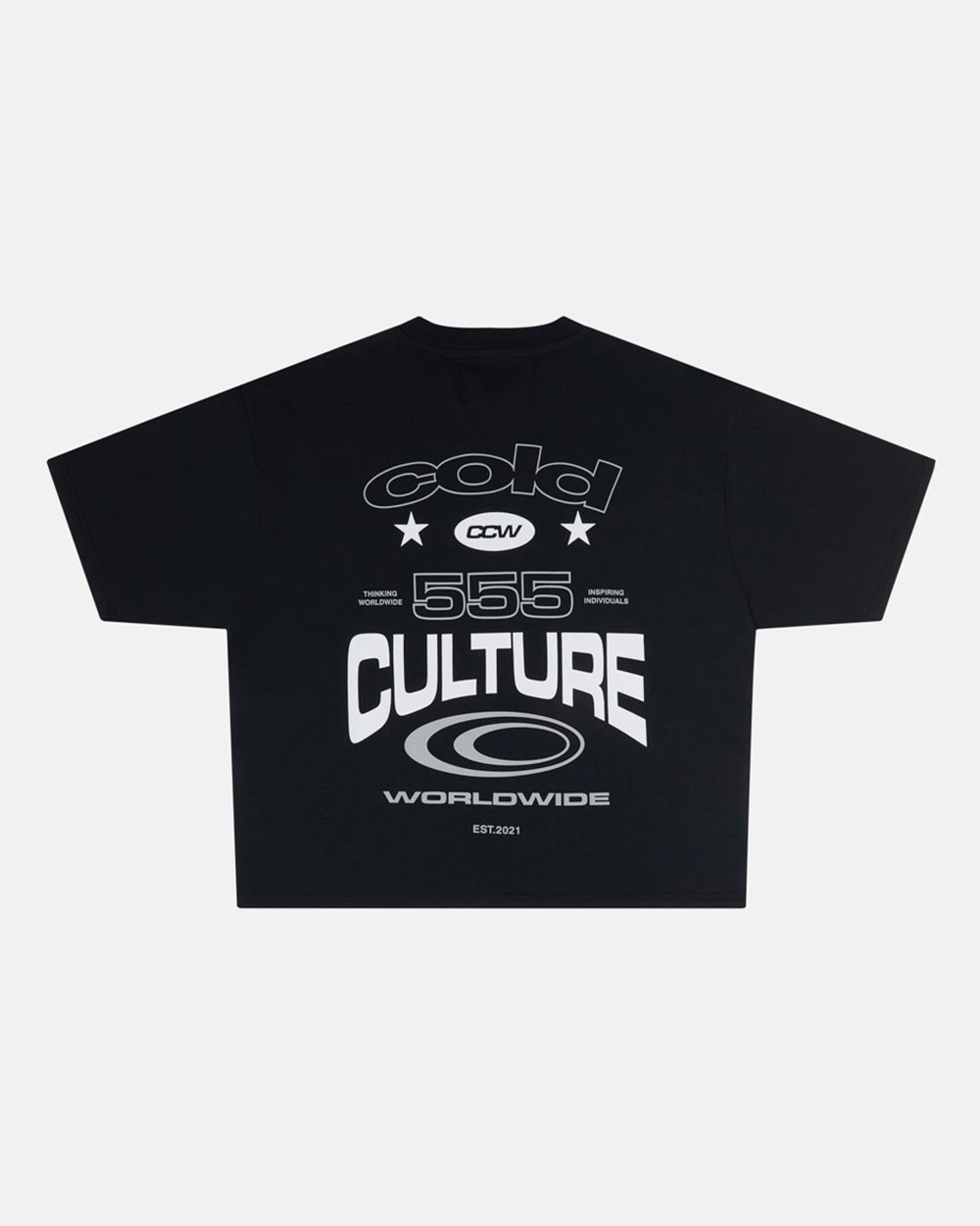 555 TEE BLACK - COLD CULTURE