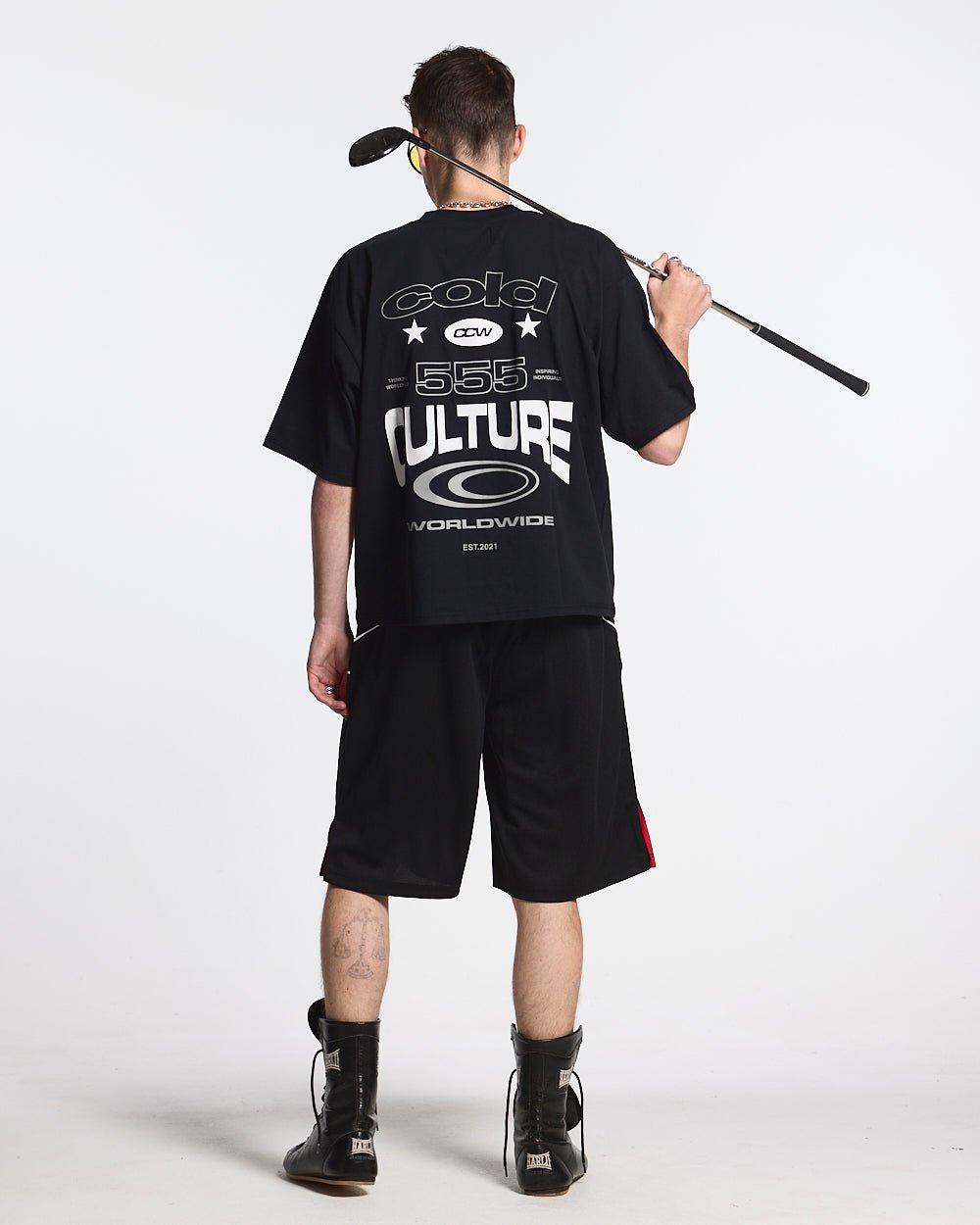 555 TEE BLACK - COLD CULTURE