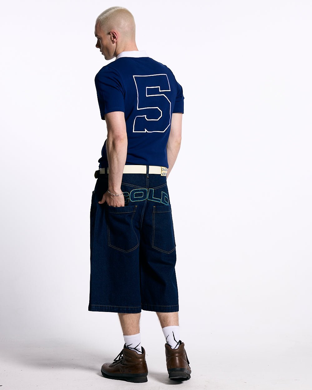 5th AURA SLIM POLO DARK BLUE - COLD CULTURE