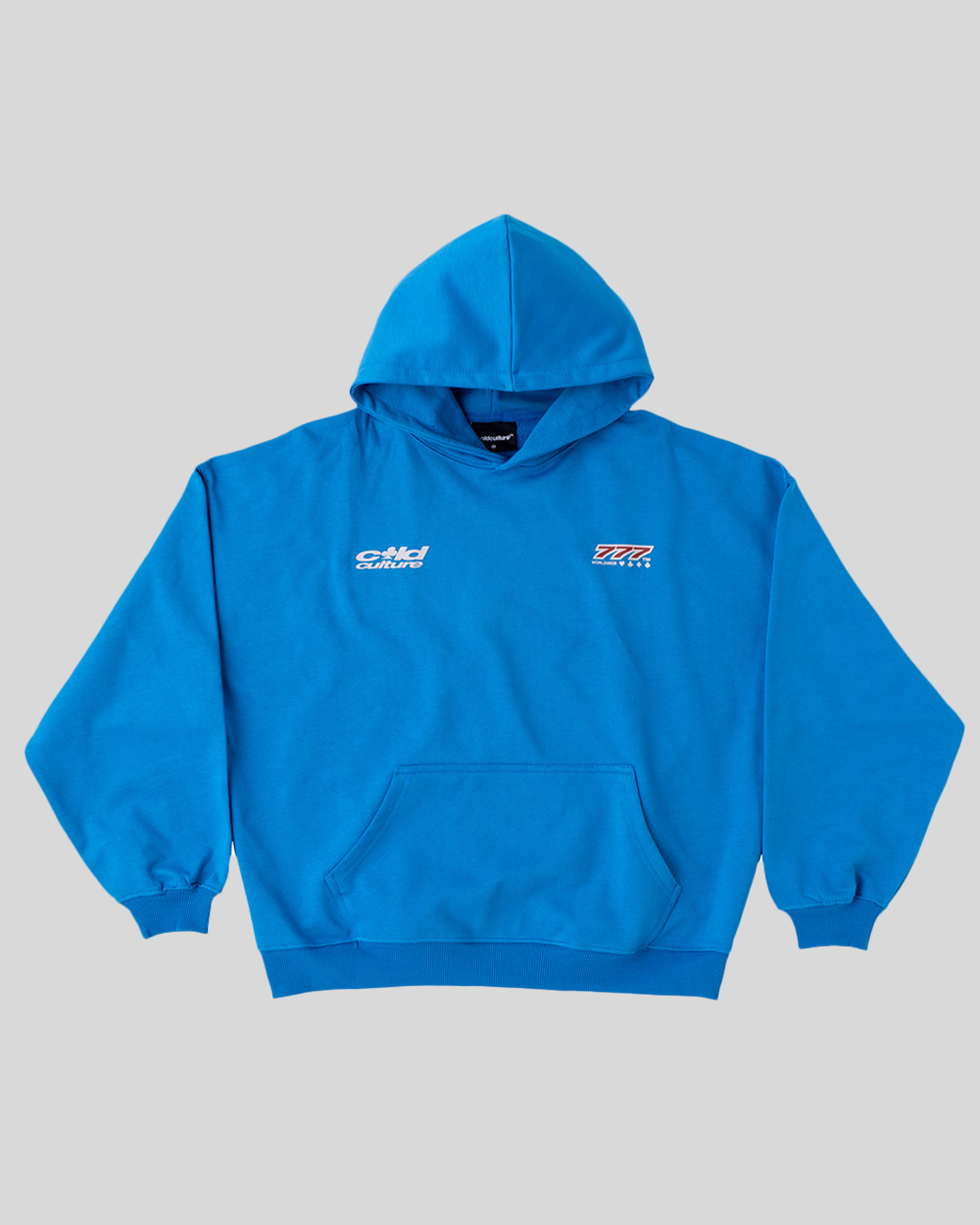 THREE SEVENS HOODIE CAPRI BLUE