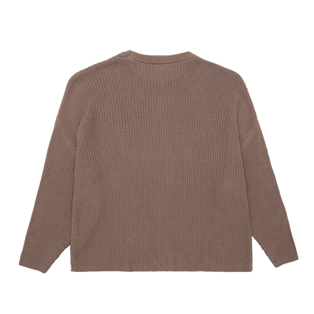 CLAIM RIBBED KNIT TAUPE