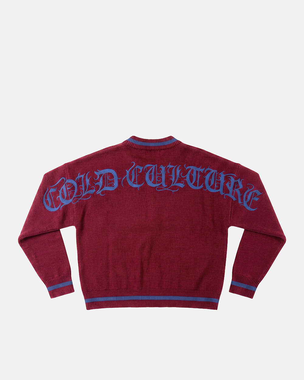 ARCHIVE GOTHIC KNIT RED - Cold Culture #packshot