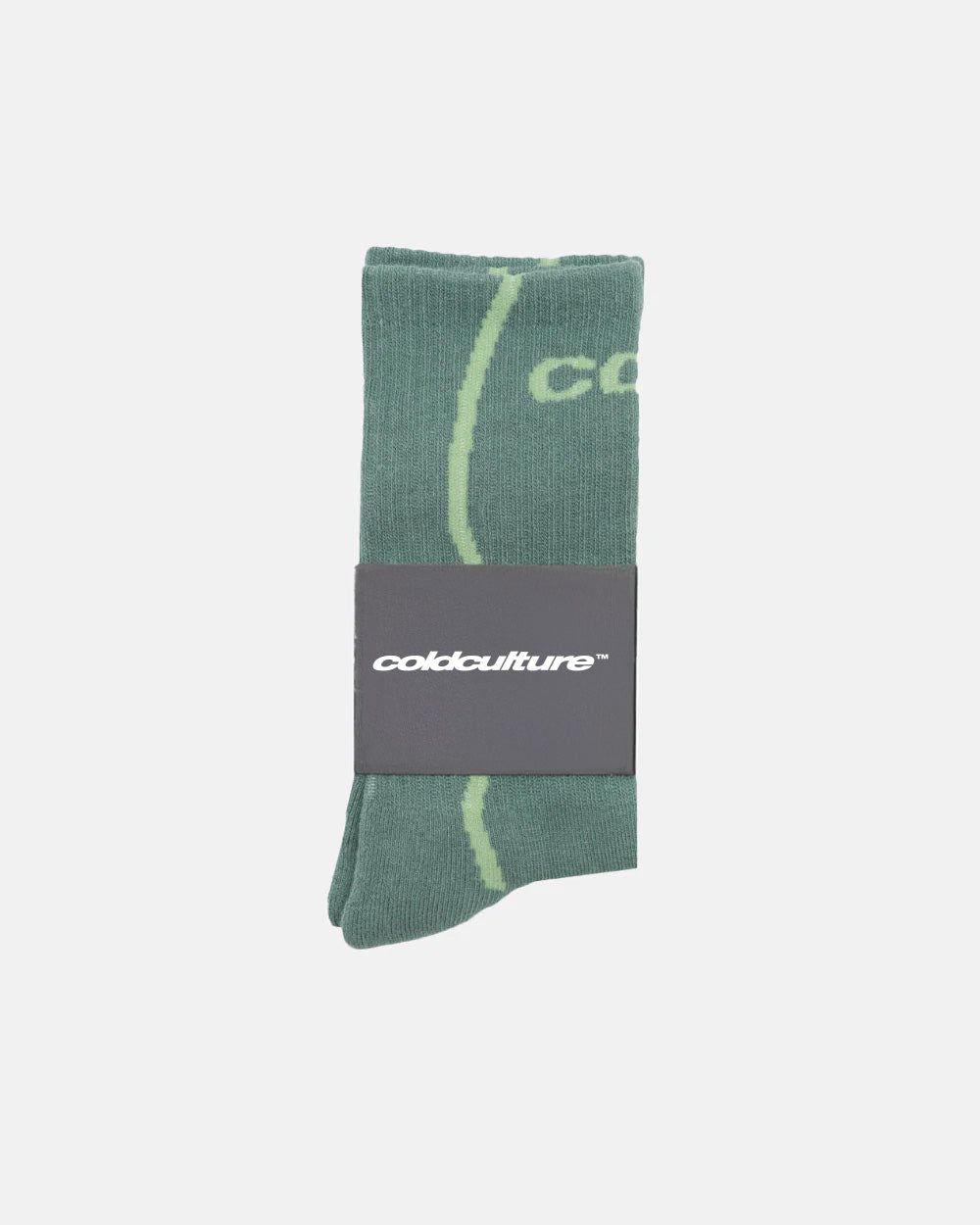 DIVIDED SOCKS CORAL GREEN