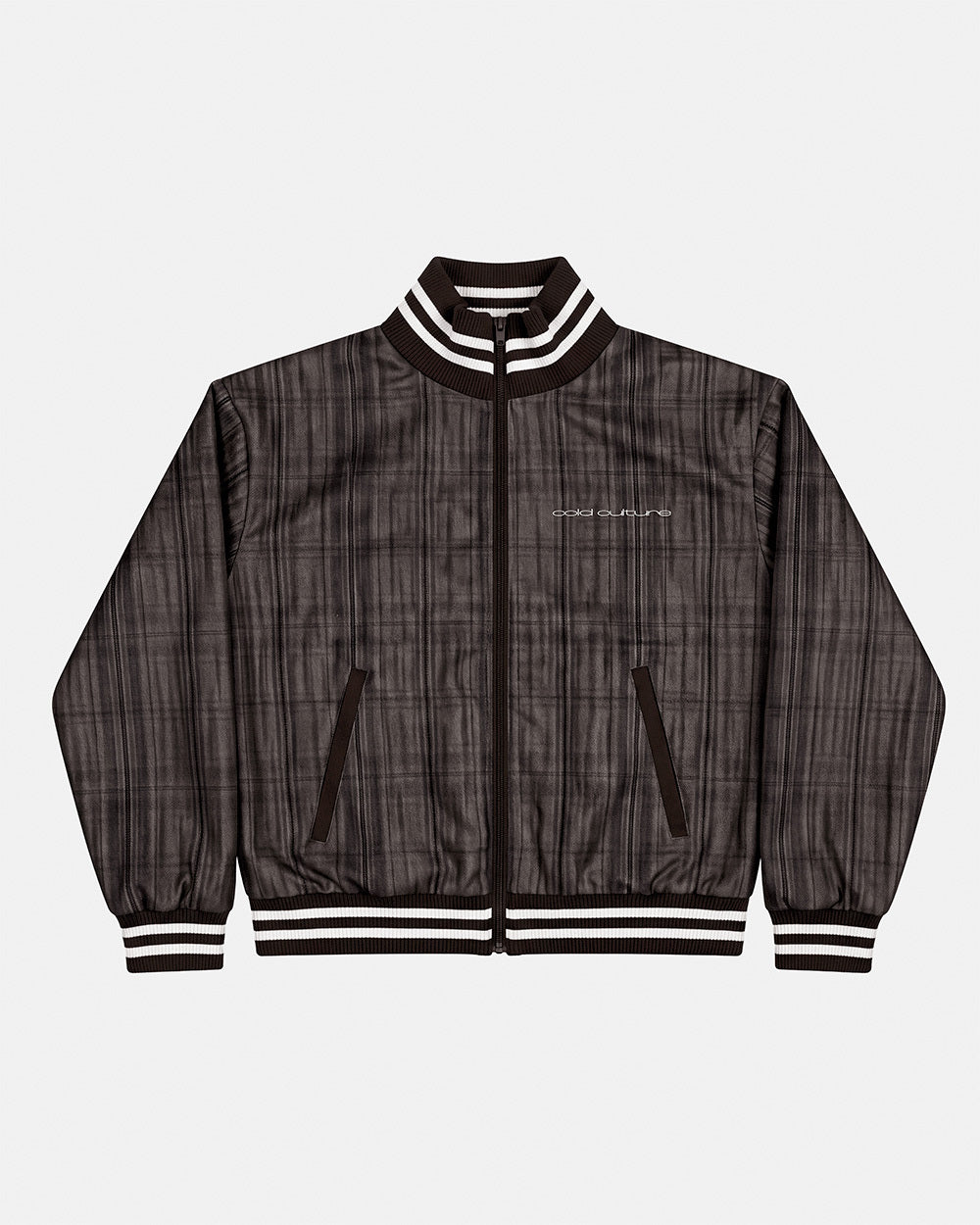 CLUB ZIP UP BROWN