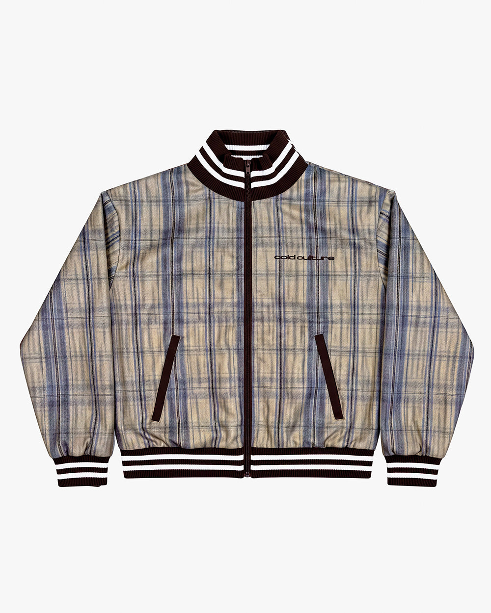 CLUB ZIP UP BROWN