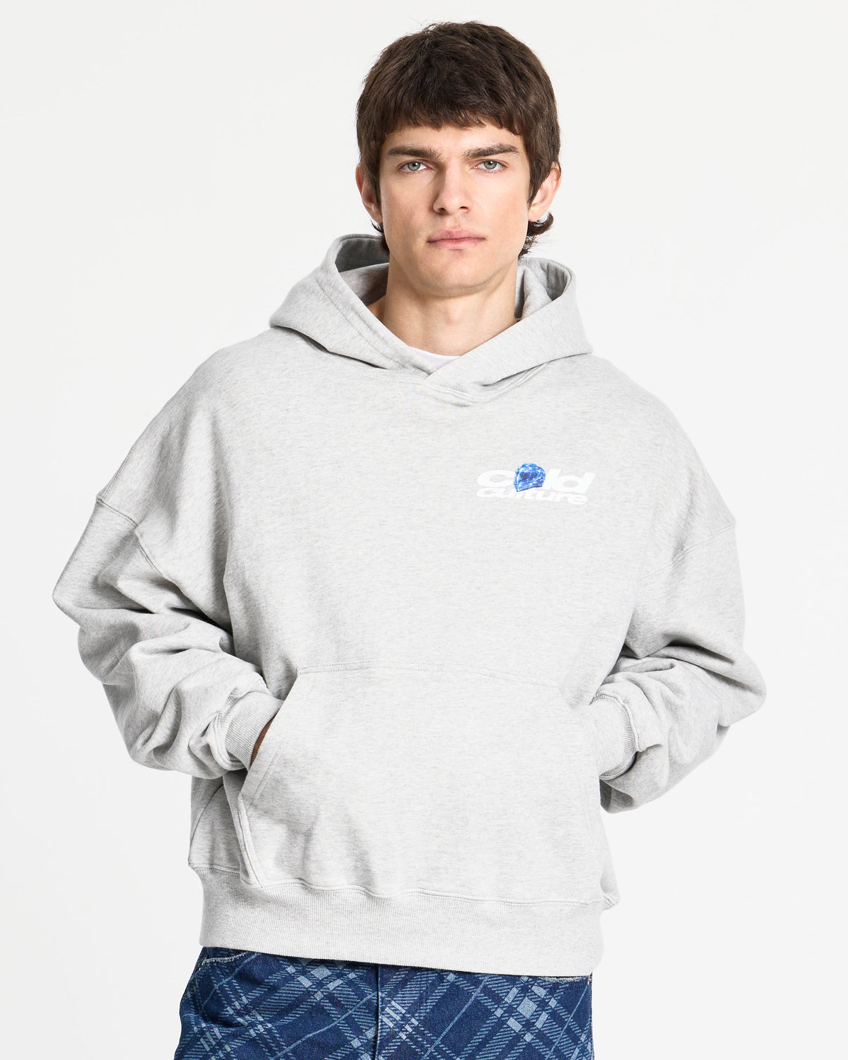 VALENTINO HOODIE HEATHER GREY - Cold Culture
