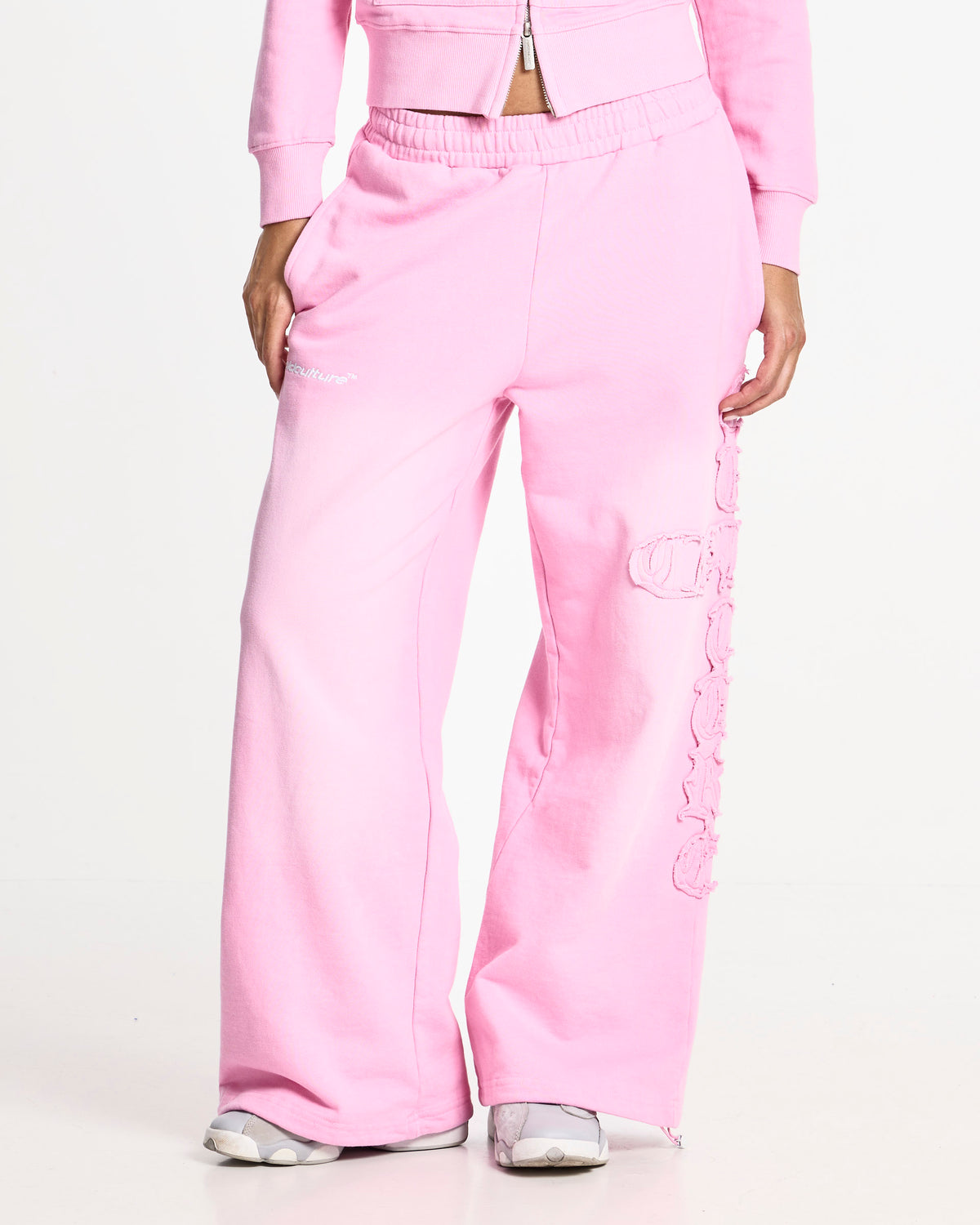 CROSSED SWEATPANTS PINK