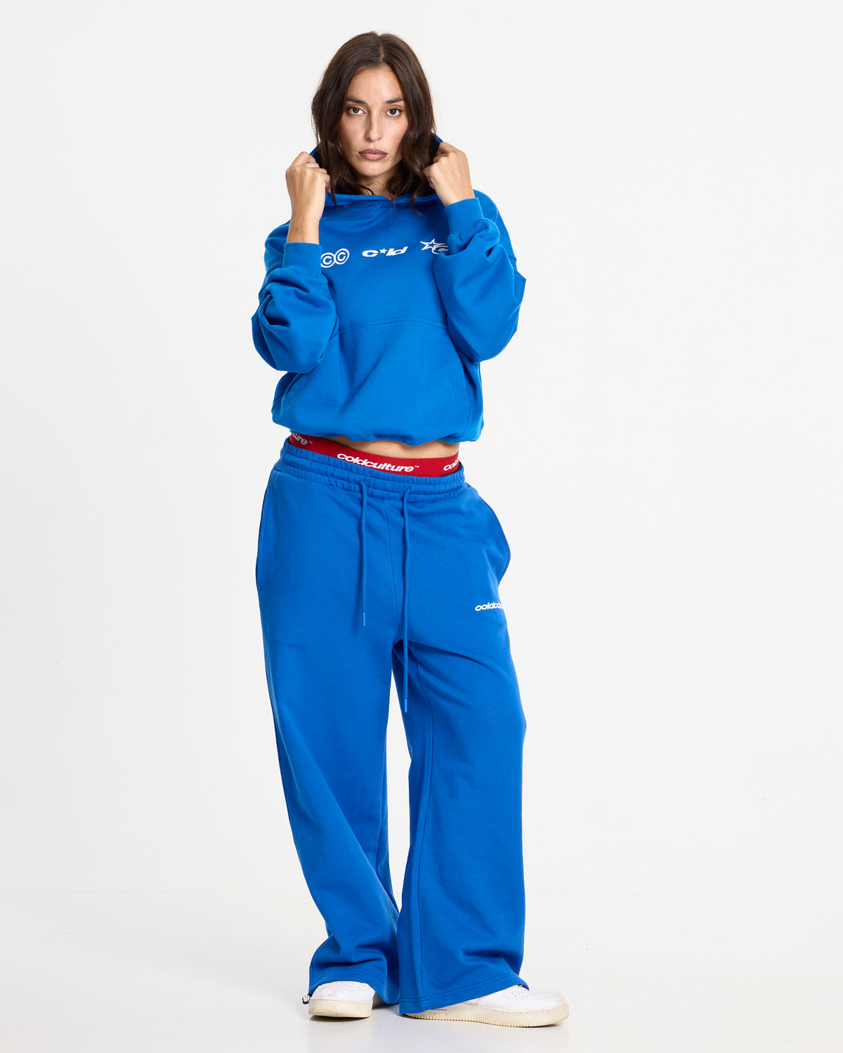 VERTICAL HOODIE BLUE - Cold Culture #woman