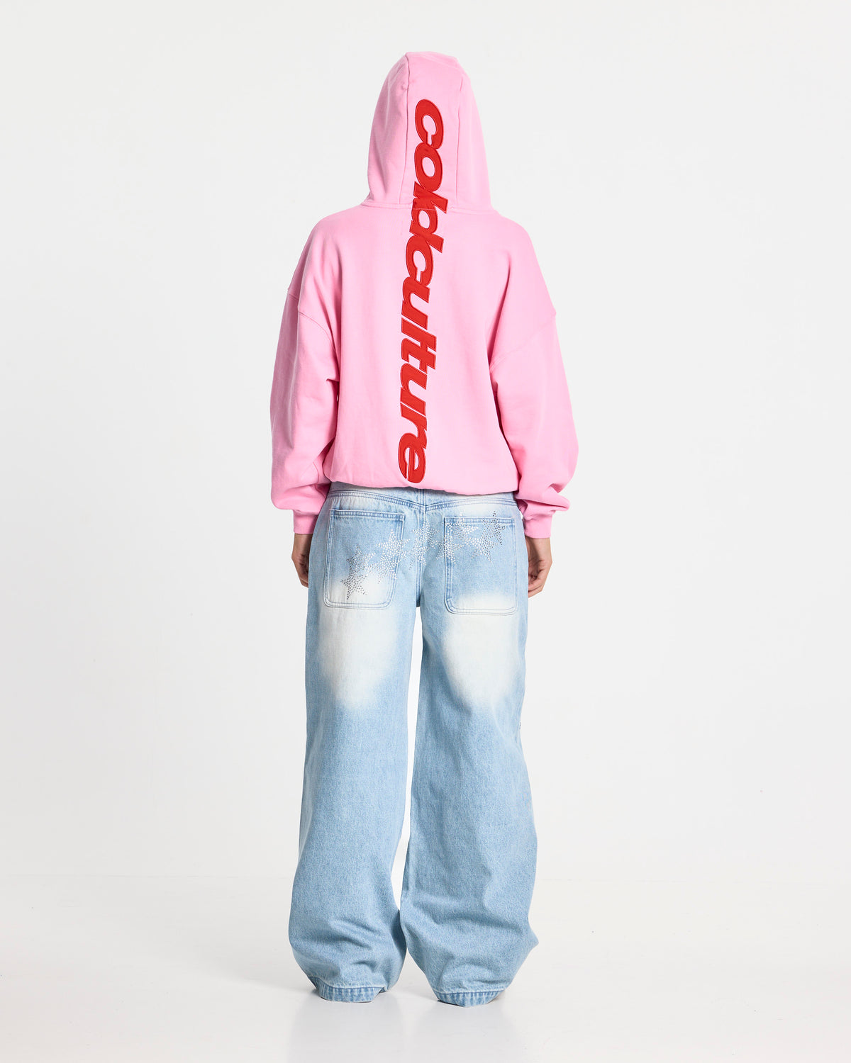 VERTICAL HOODIE PINK - Cold Culture