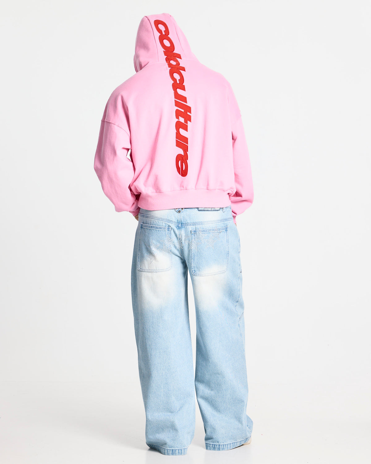 VERTICAL HOODIE PINK - Cold Culture