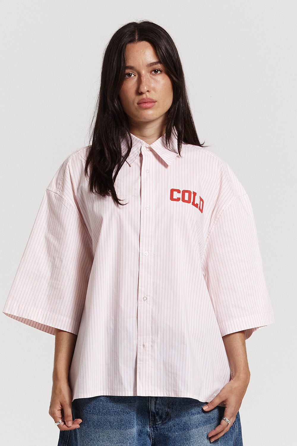 COUNTDOWN SHIRT PINK STRIPES