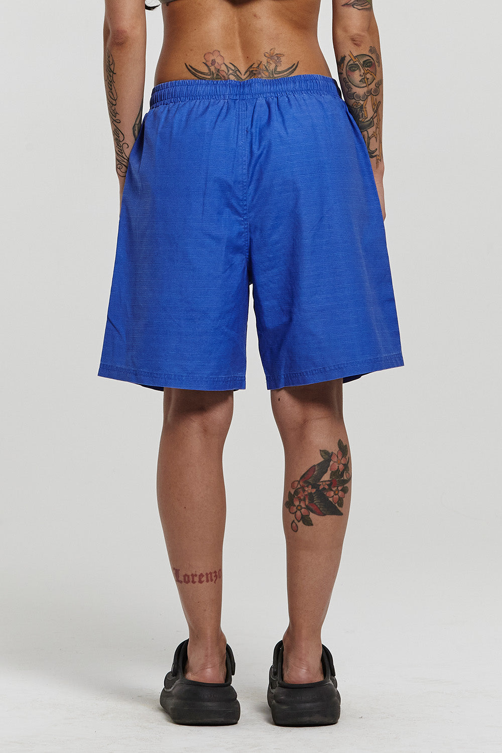 INDUSTRIAL SWIM SHORTS BRIGHT BLUE DYED