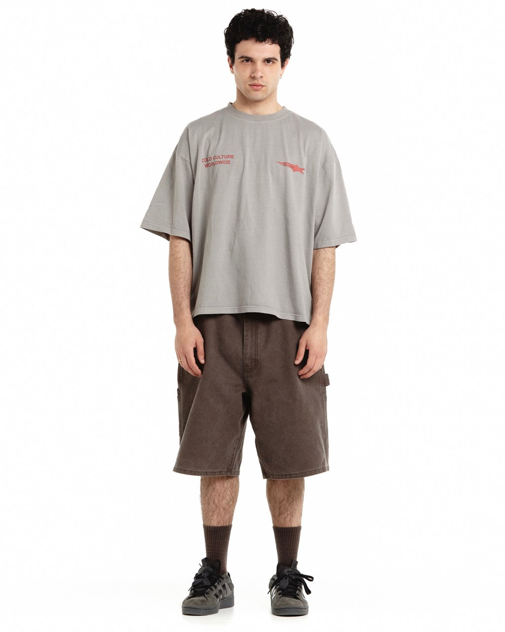 COMMUNITY TEE WASHED GRAY