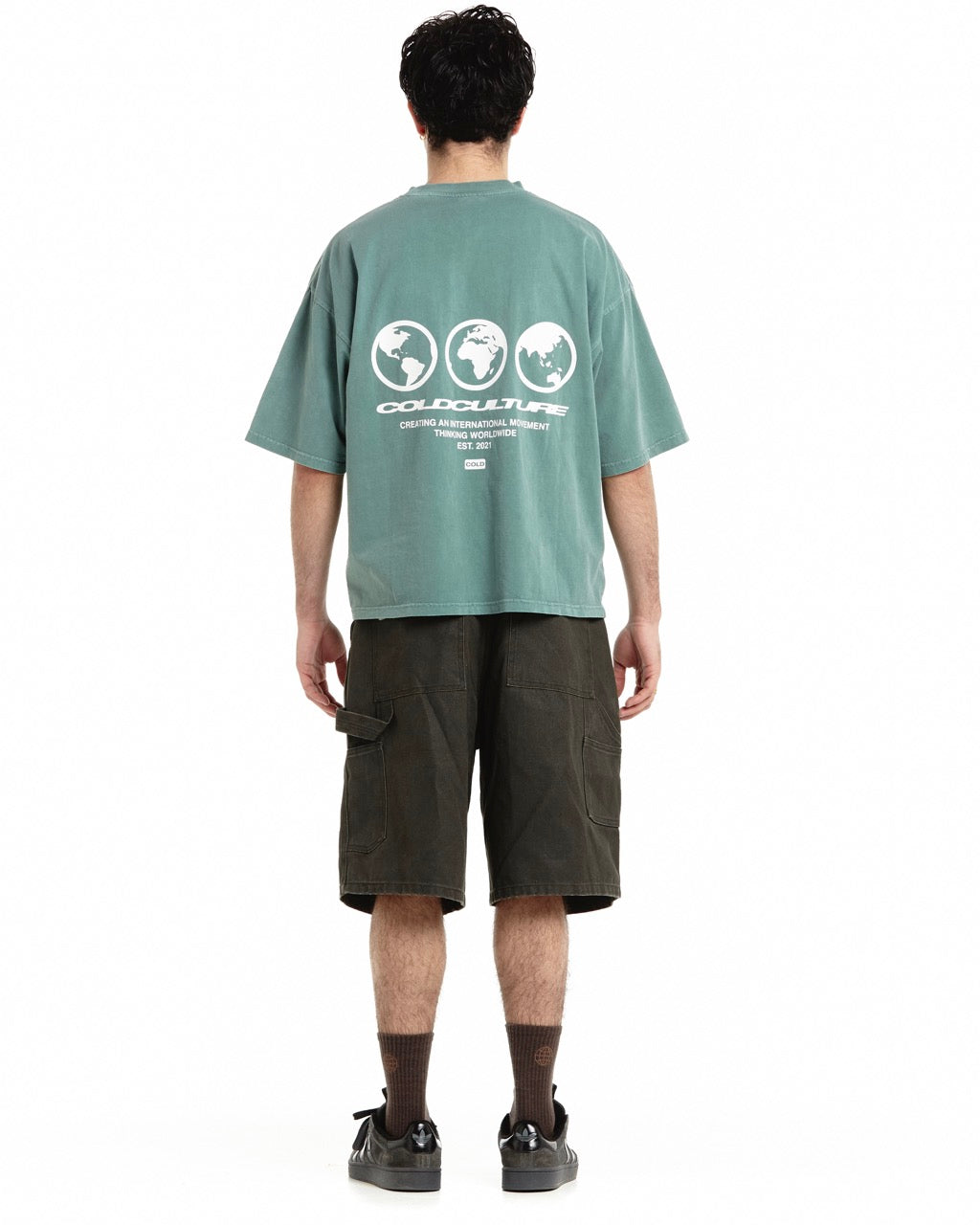 CONTINENTS TEE ASH GREEN