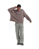 CLAIM RIBBED KNIT TAUPE