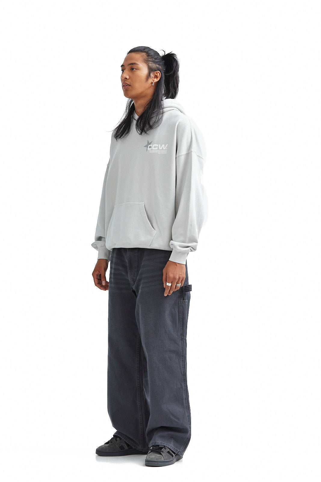 Gray Hoodie Jumpsuit Unisex Sizes XS - 2XL for Men & Women: Big