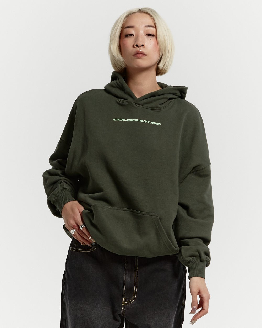 COSMOS ARC HOODIE DARK GREEN