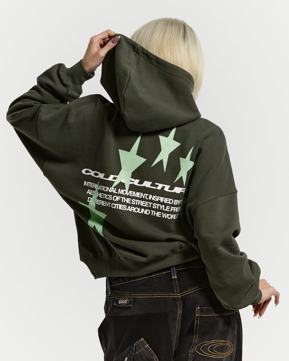 COSMOS ARC HOODIE DARK GREEN