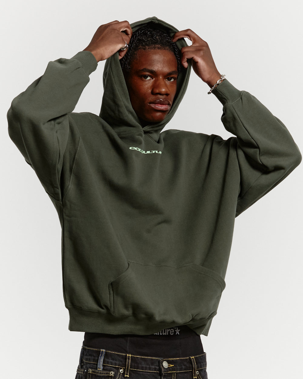 COSMOS ARC HOODIE DARK GREEN