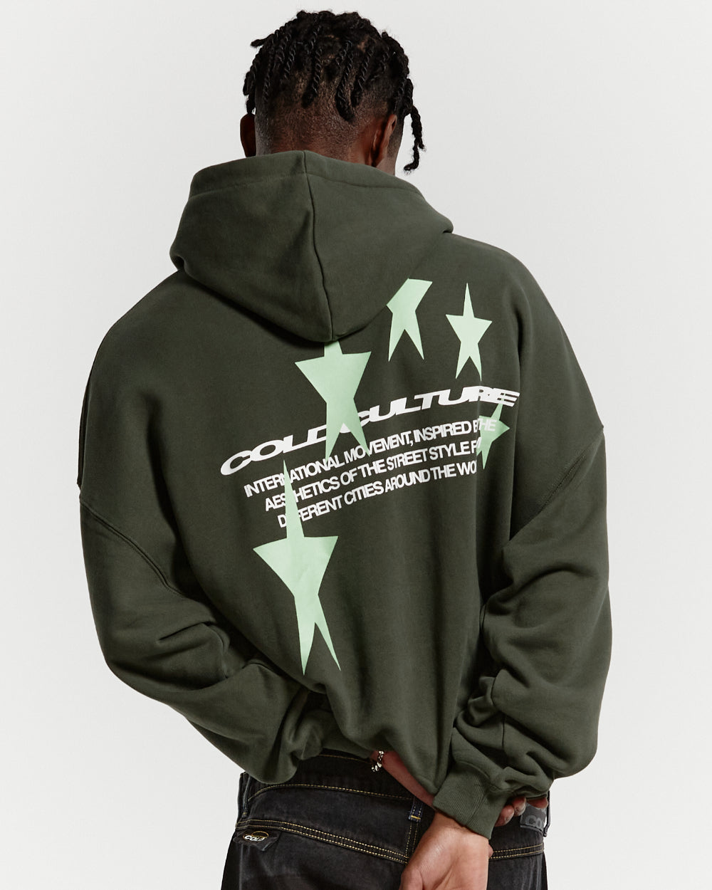 COSMOS ARC HOODIE DARK GREEN