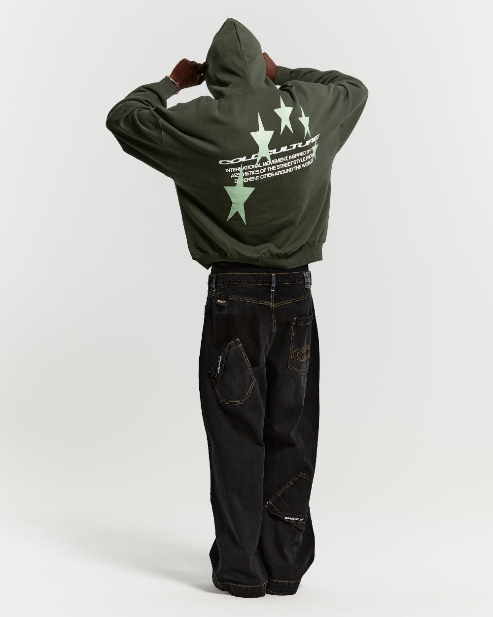 COSMOS ARC HOODIE DARK GREEN