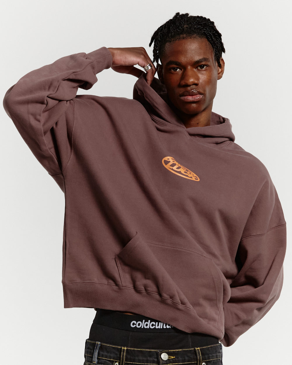 DOWN TO LUCK HOODIE DARK BRONZE