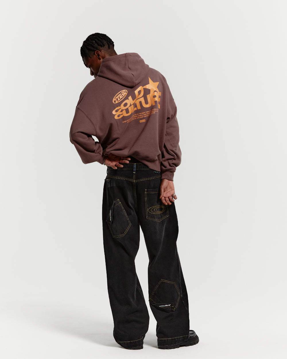 DOWN TO LUCK HOODIE DARK BRONZE