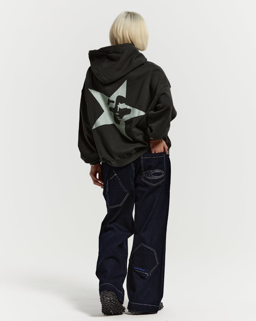 STARFACE ZIP HOODIE NIGHT GREEN