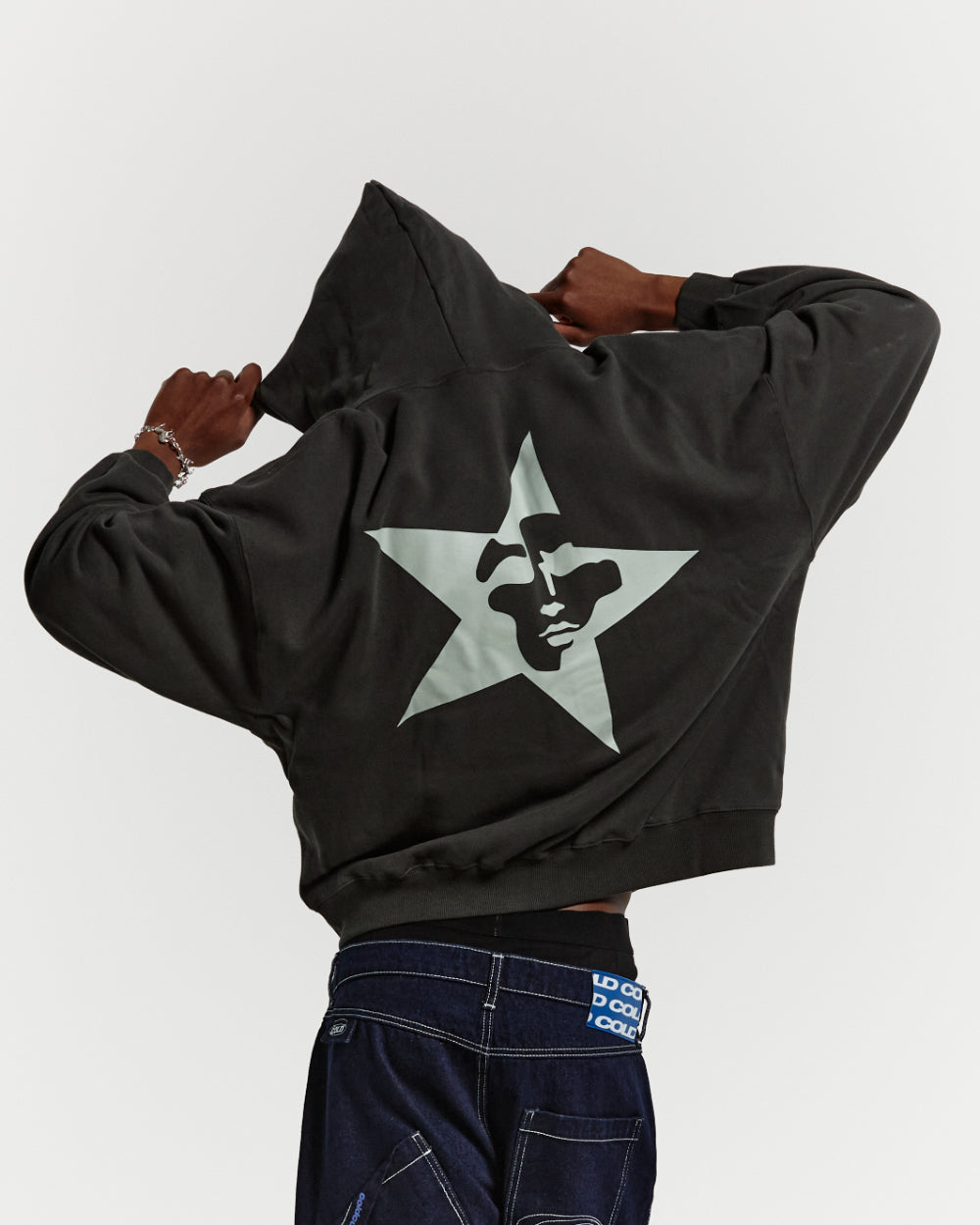 STARFACE ZIP HOODIE NIGHT GREEN