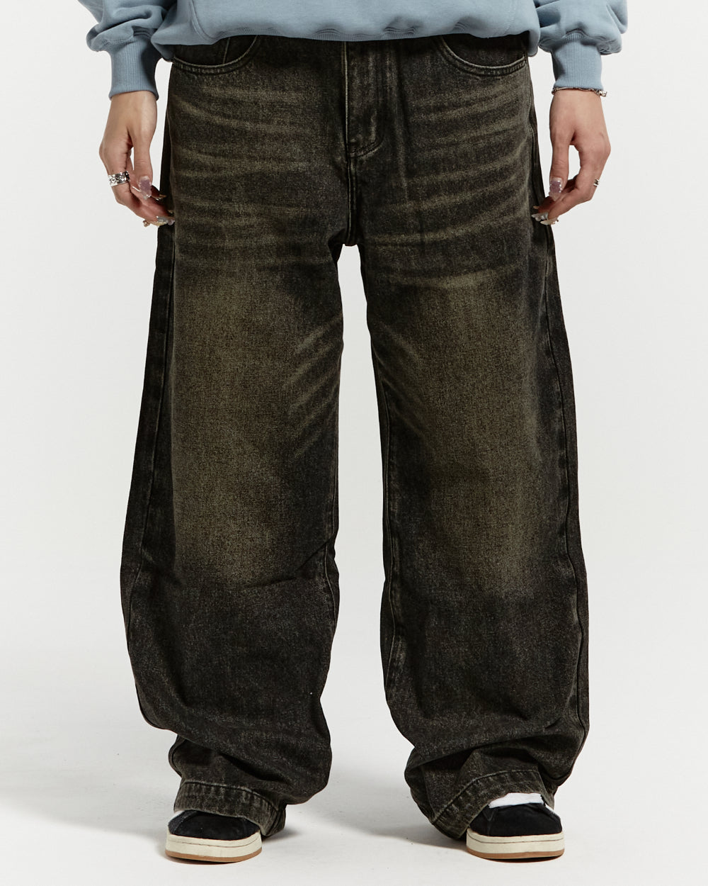 HEIGHTS V2 PANTS PISTACHIO GREEN DENIM