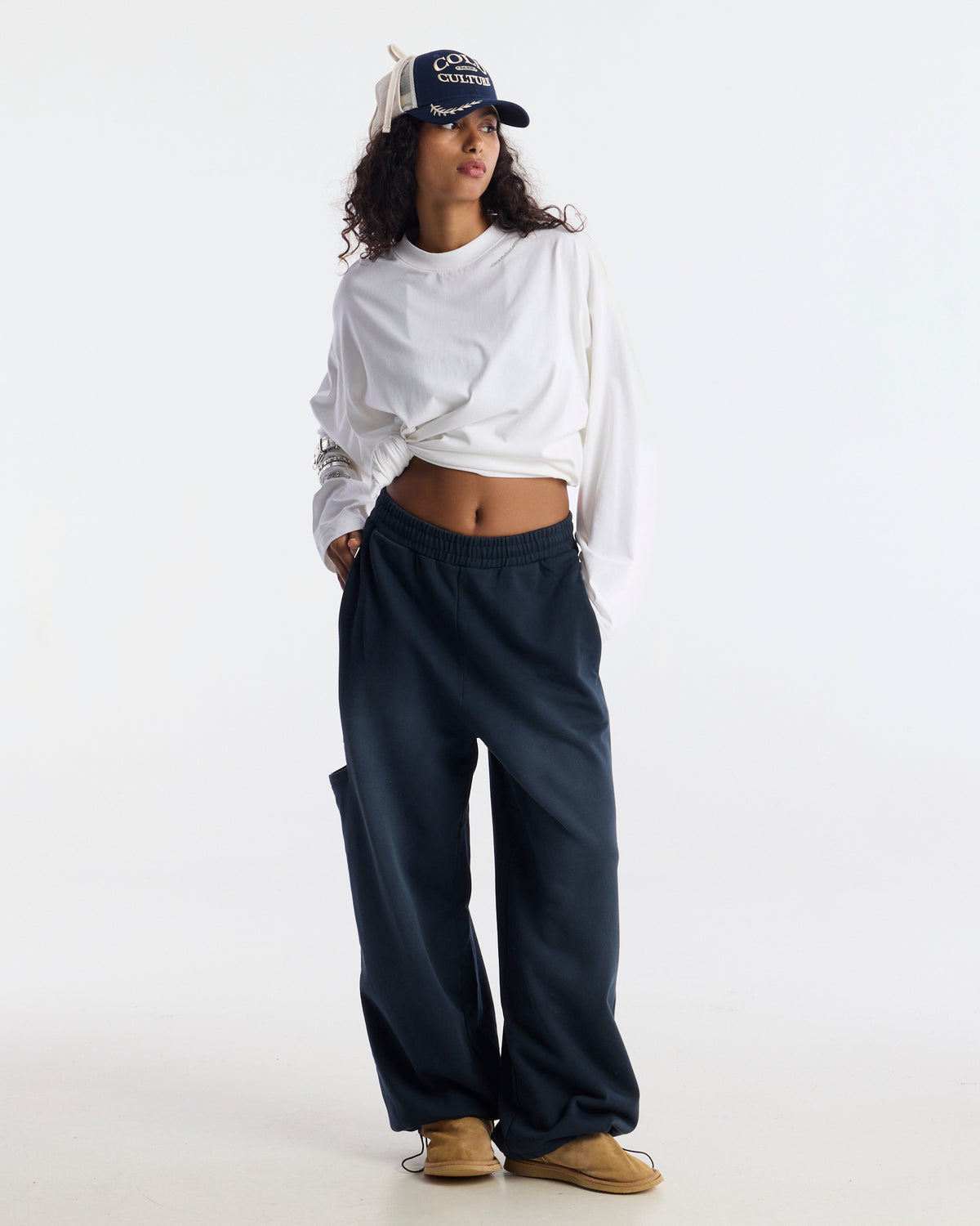 CREW SWEATPANTS MIDNIGHT BLUE