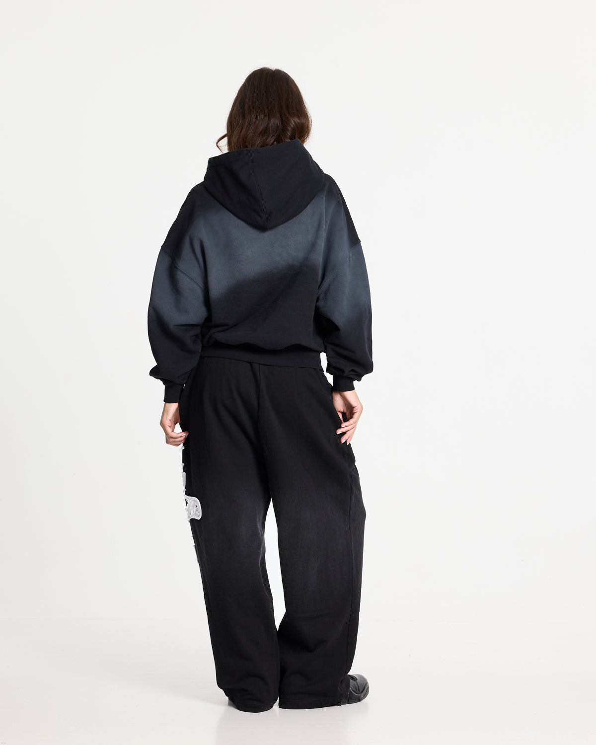 CROSSED HOODIE BLACK - Cold Culture #woman
