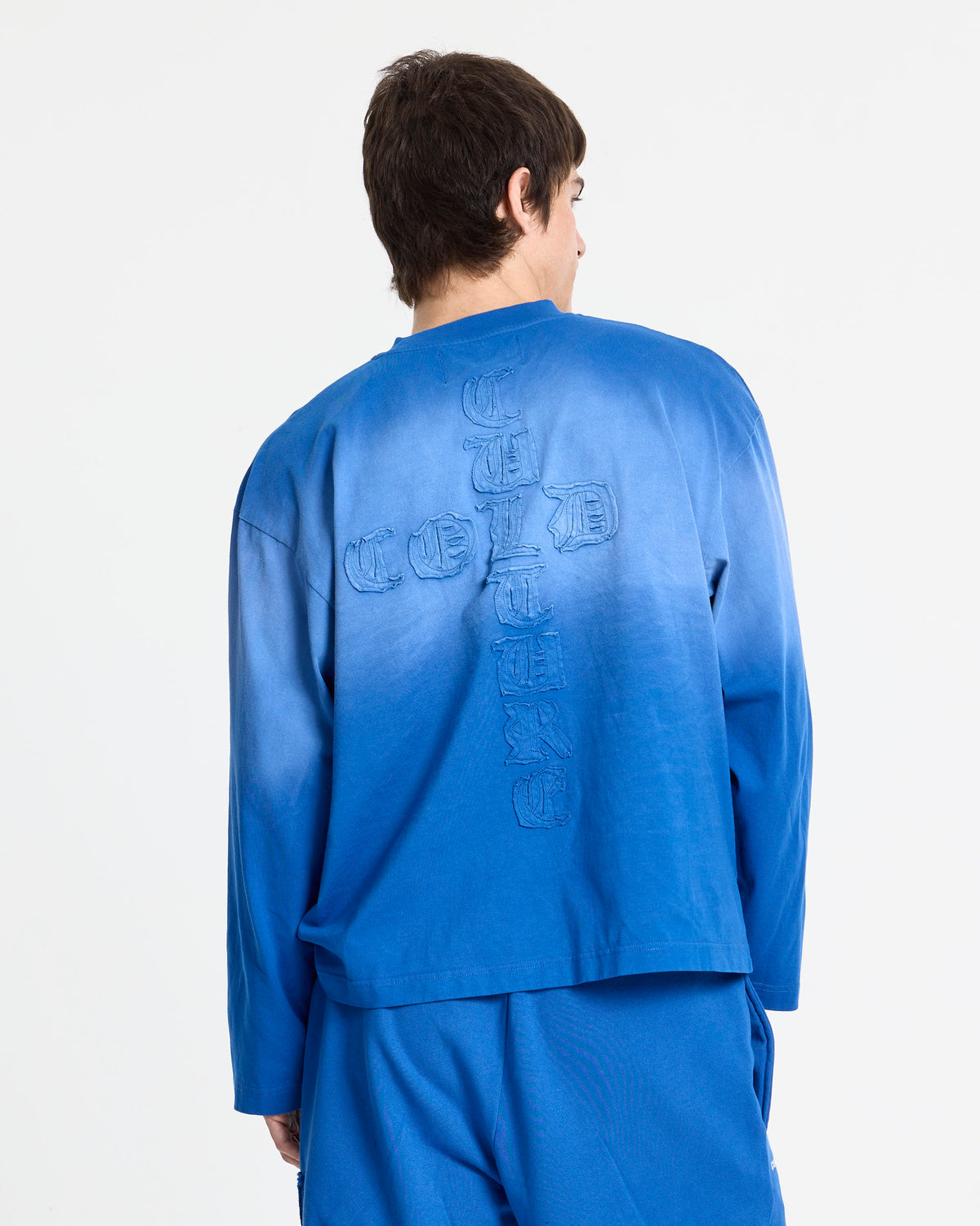 CROSSED LONGSLEEVE BLUE - Cold Culture #man