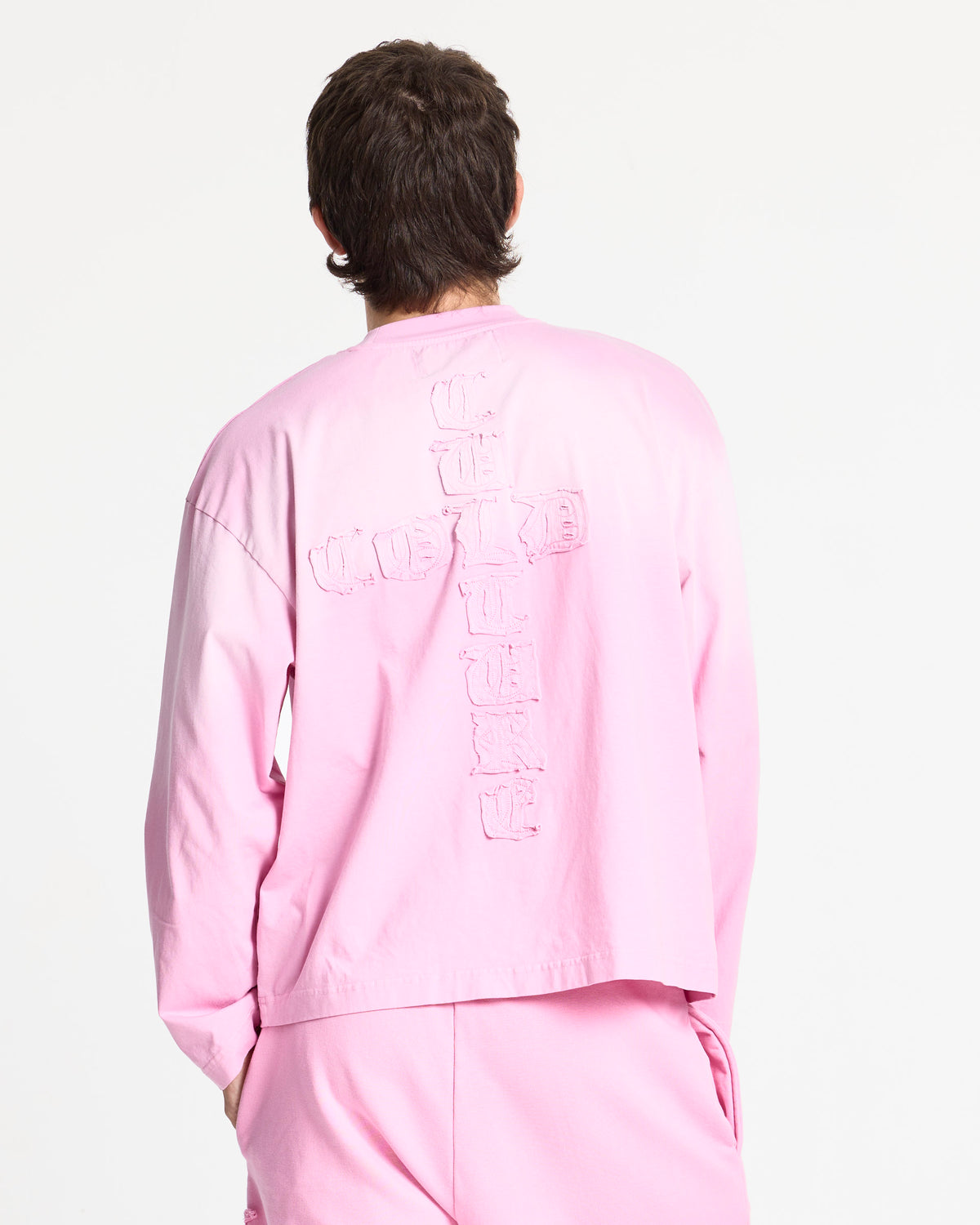 CROSSED LONGSLEEVE PINK - Cold Culture #man