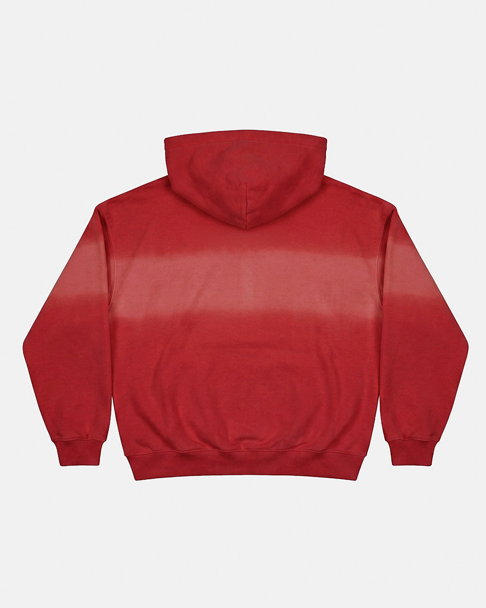 CROSSED SCRIPT ZIP HOODIE RED