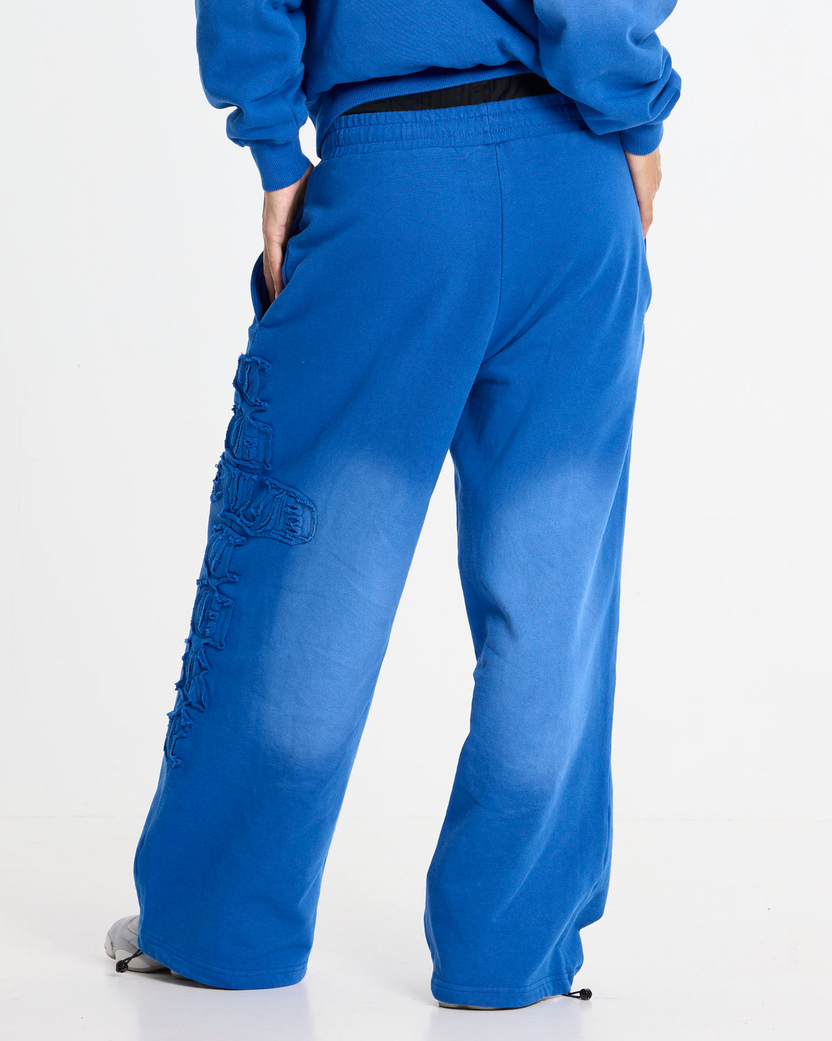 CROSSED SWEATPANTS BLUE