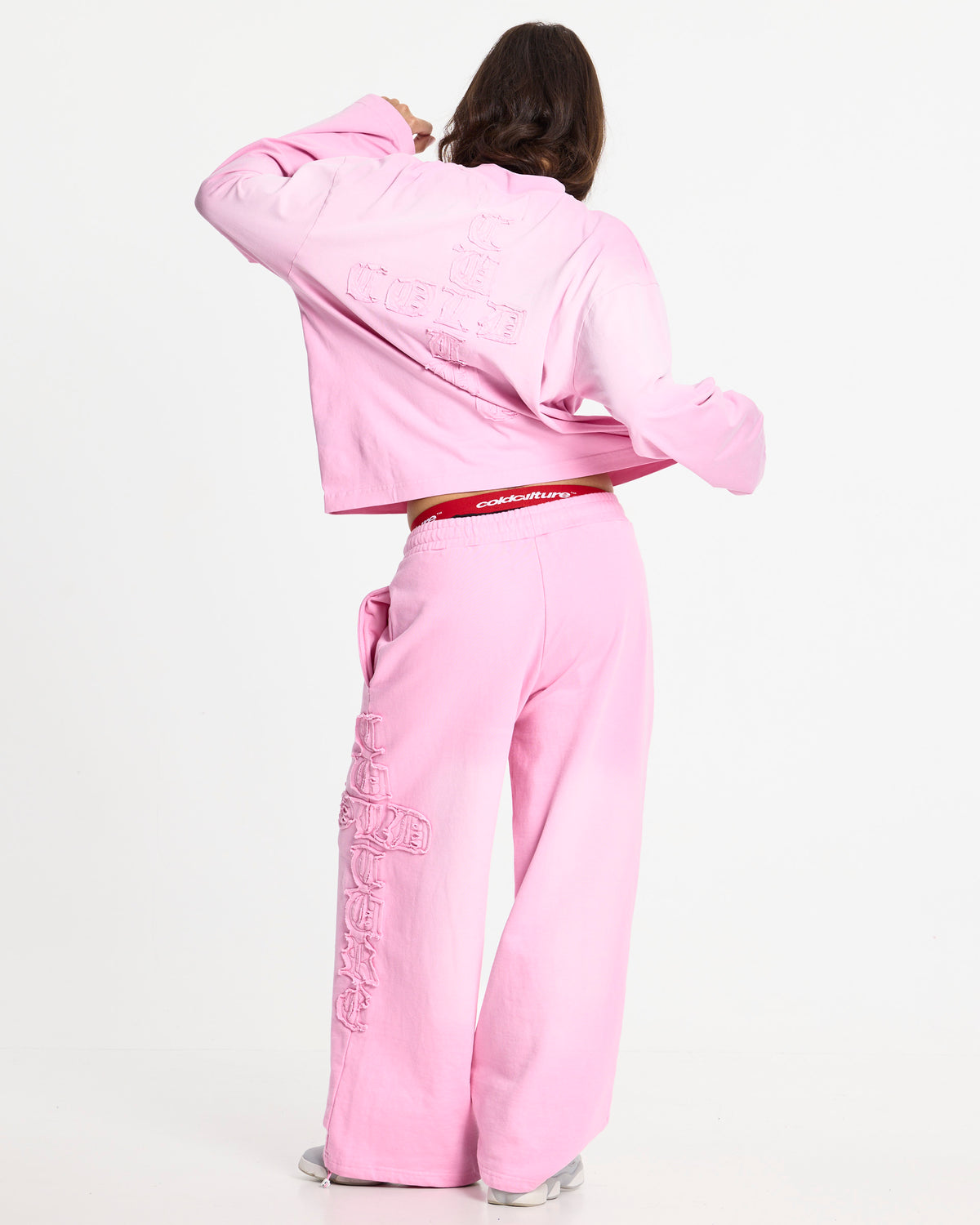 CROSSED LONGSLEEVE PINK - Cold Culture #woman