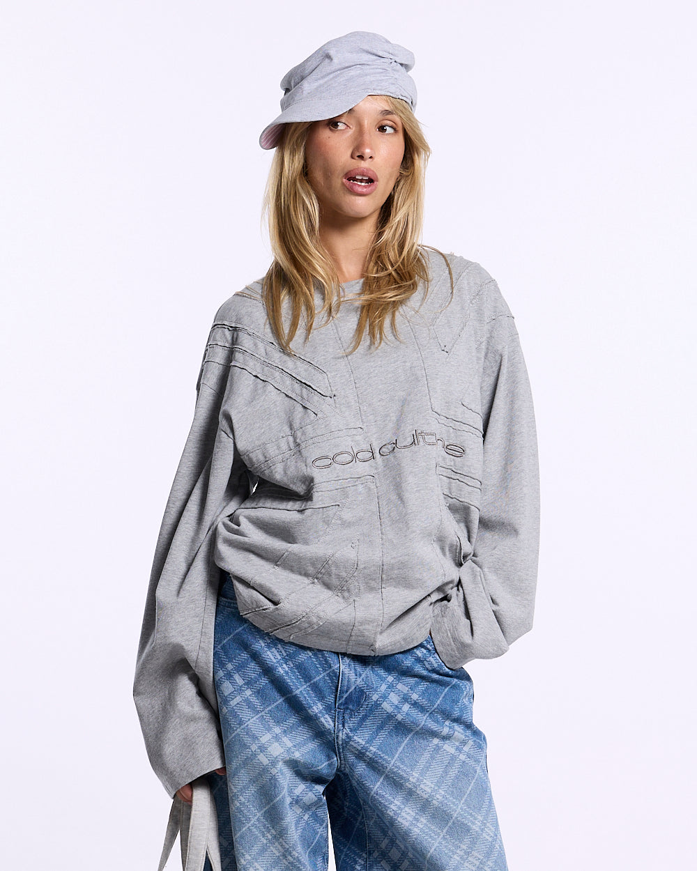 CROWN LONGSLEEVE HEATHER GREY
