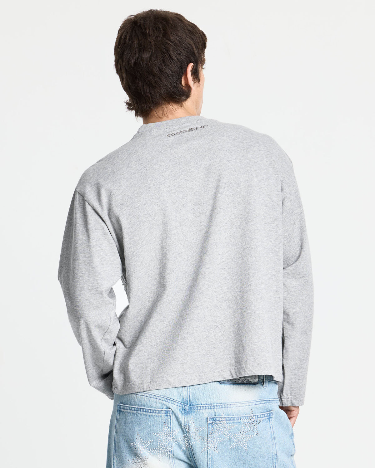 CROWN LONGSLEEVE HEATHER GREY