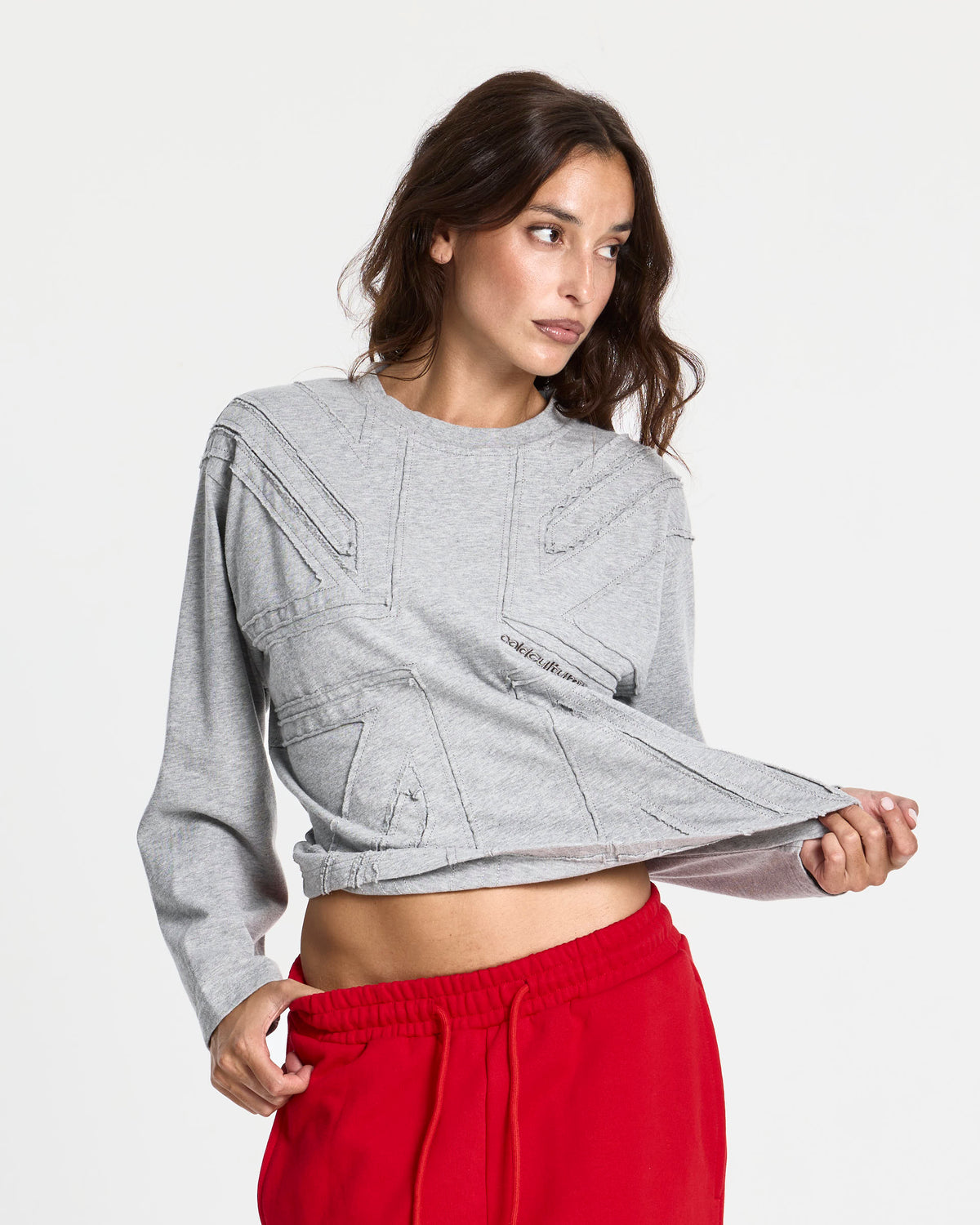 CROWN LONGSLEEVE HEATHER GREY